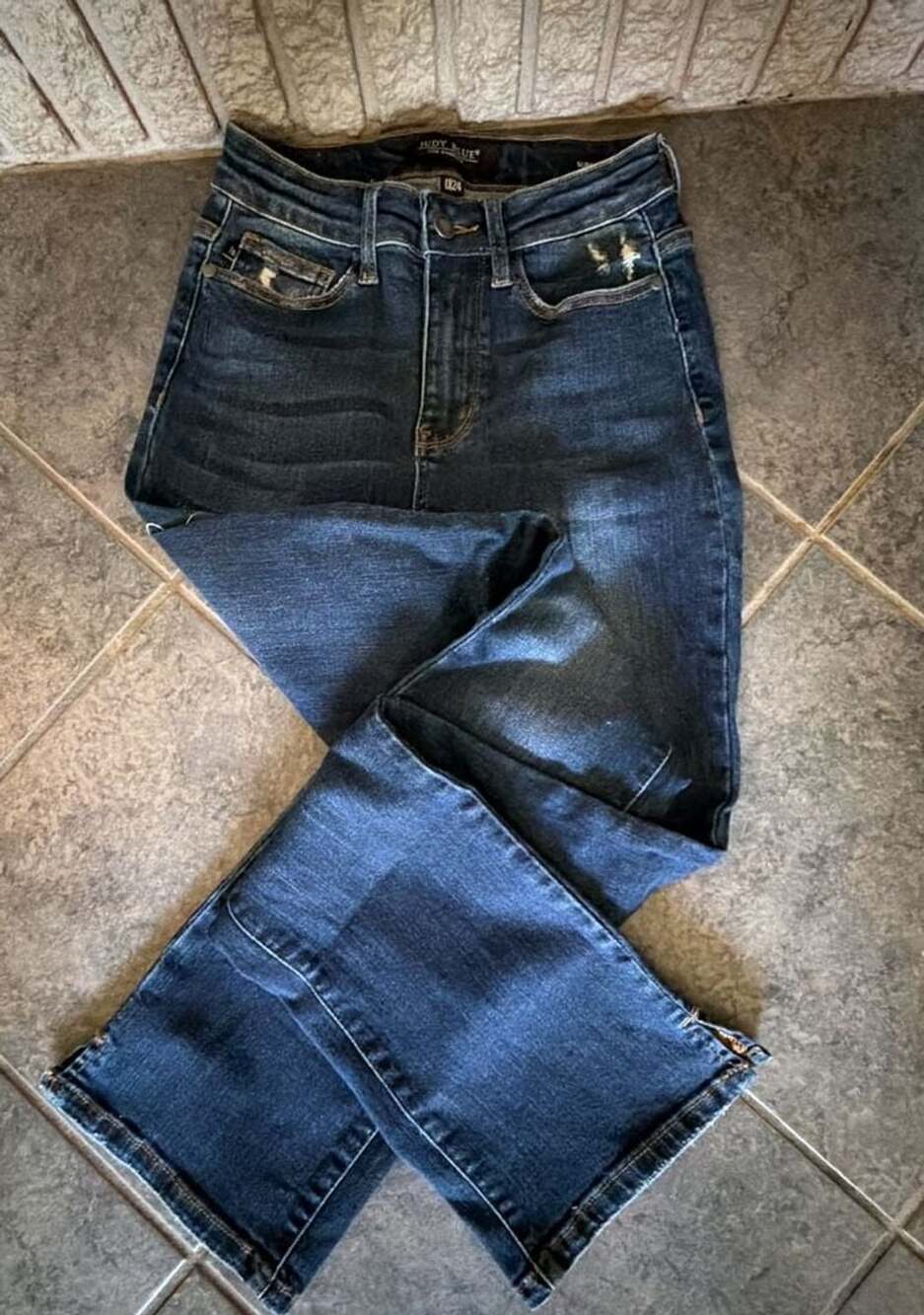269 Judy Blue JB88290-R Slim Bootcut Dark Wash Jeans Size 0/24